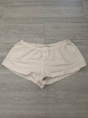 Brandy Melville Light Pink Striped Women's Shorts